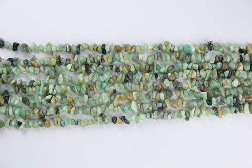 Amazon jade with irregular long chains