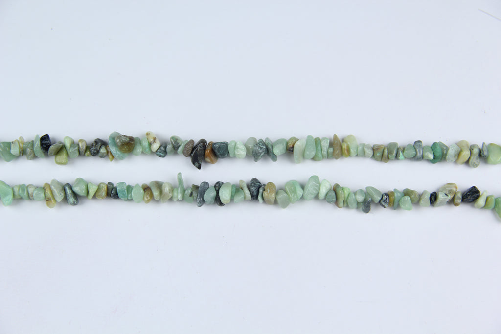 Amazon jade with irregular long chains