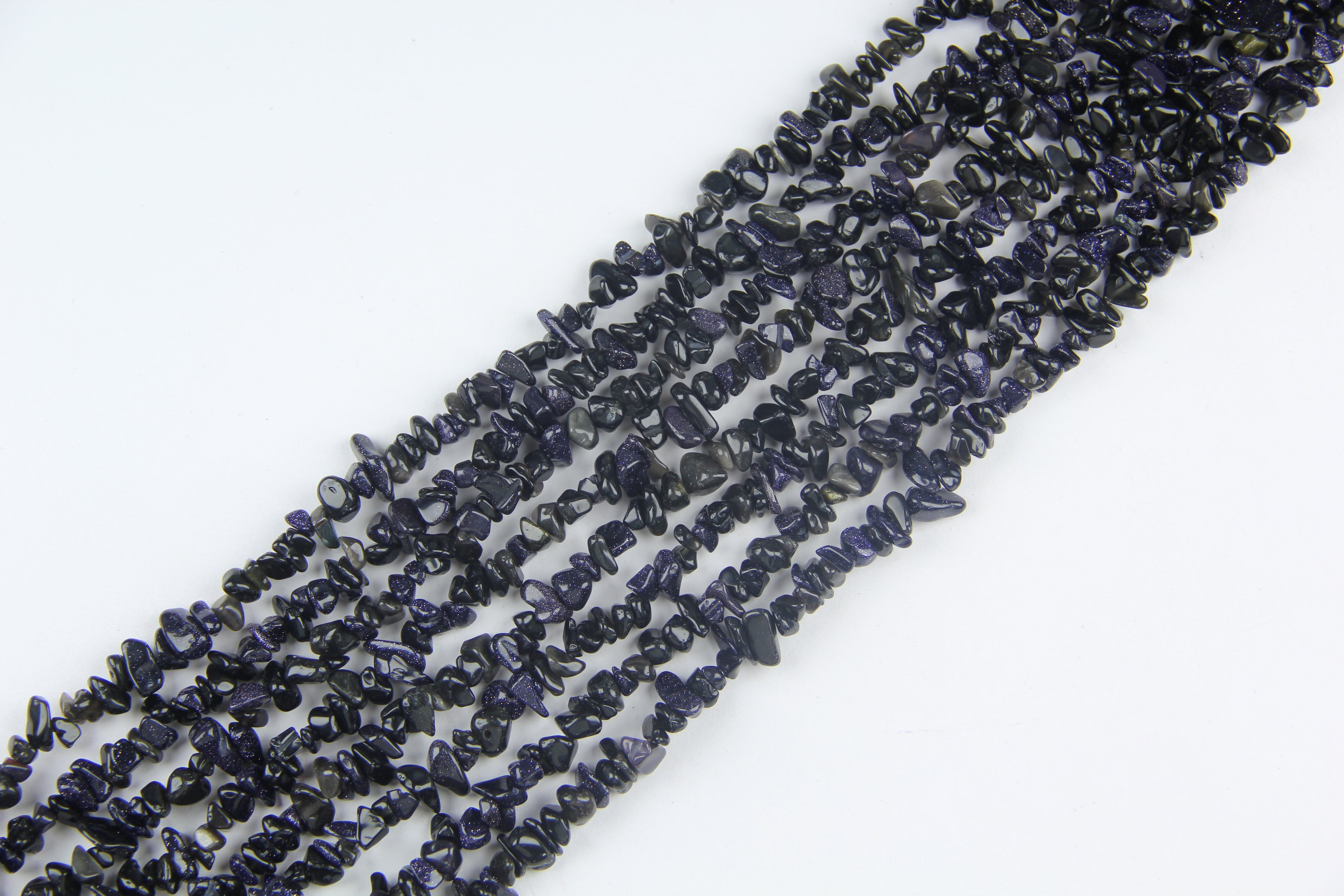 Irregular artificial blue sandstone long chain