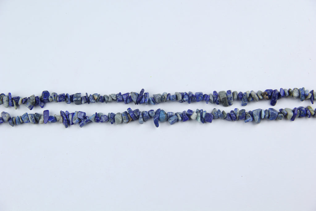 Irregular lapis lazuli gravel long chain