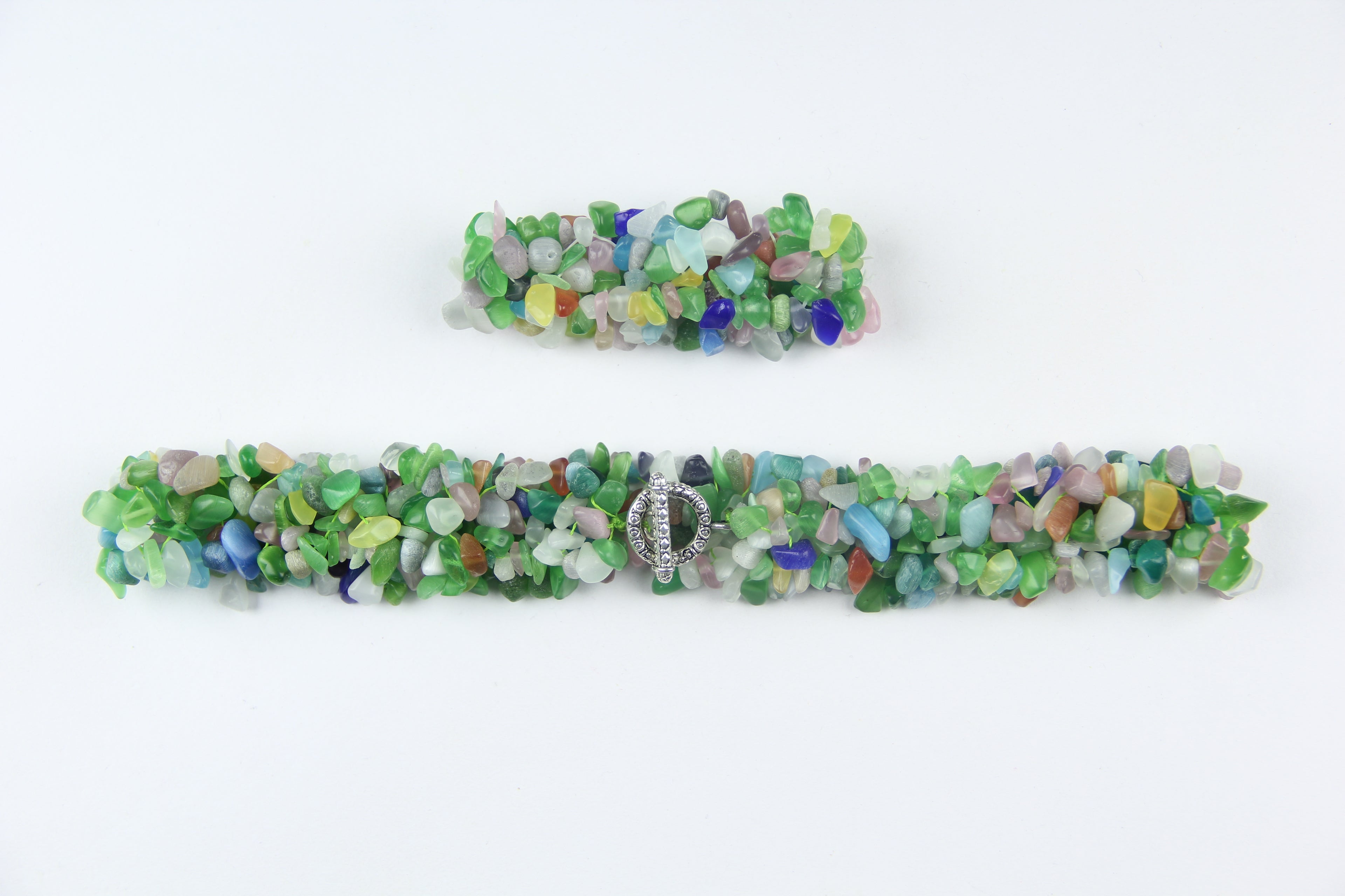 Rainbow Cat Eye Glass Set