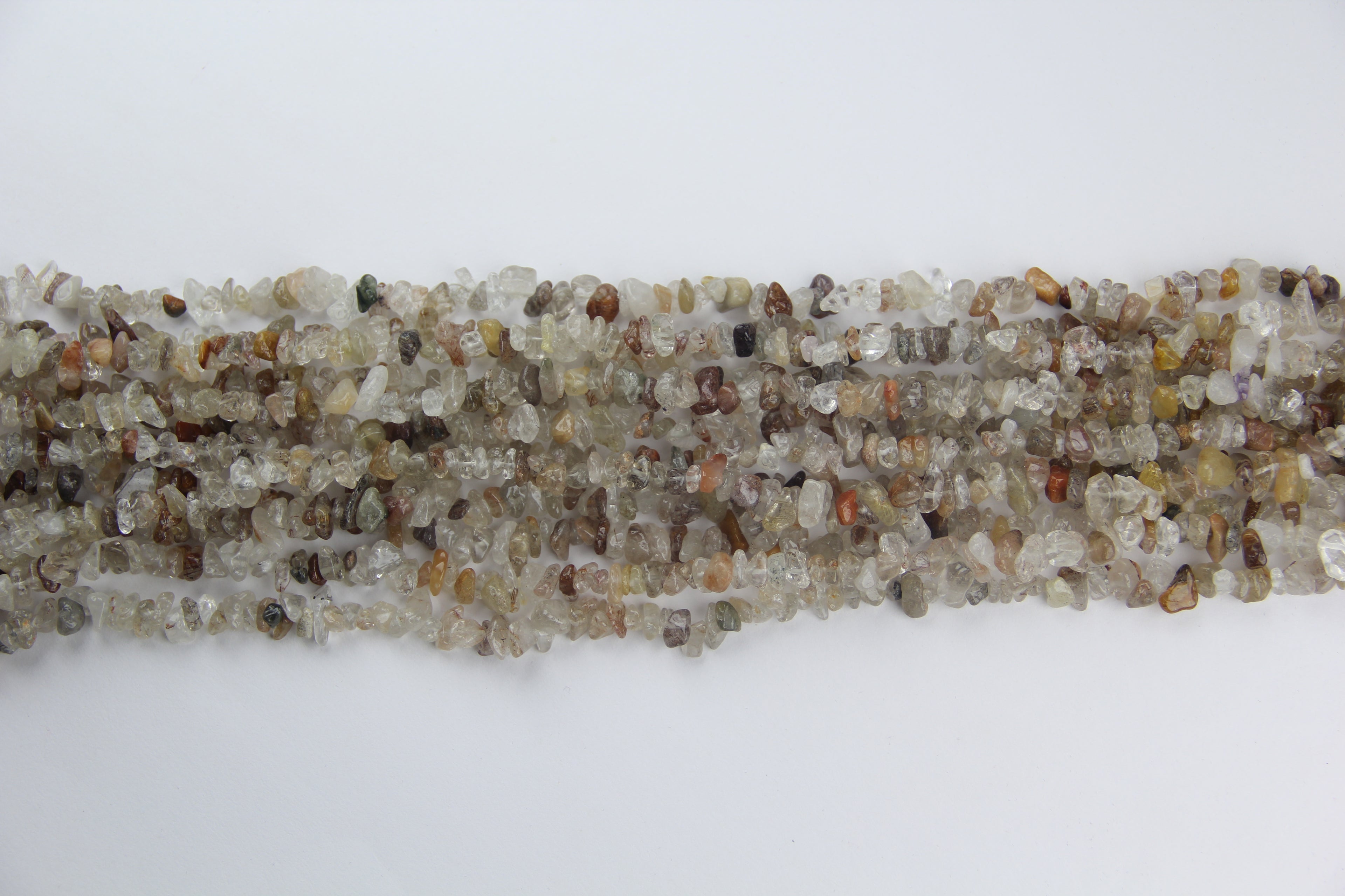 Copper Hair Crystal irregular long chain