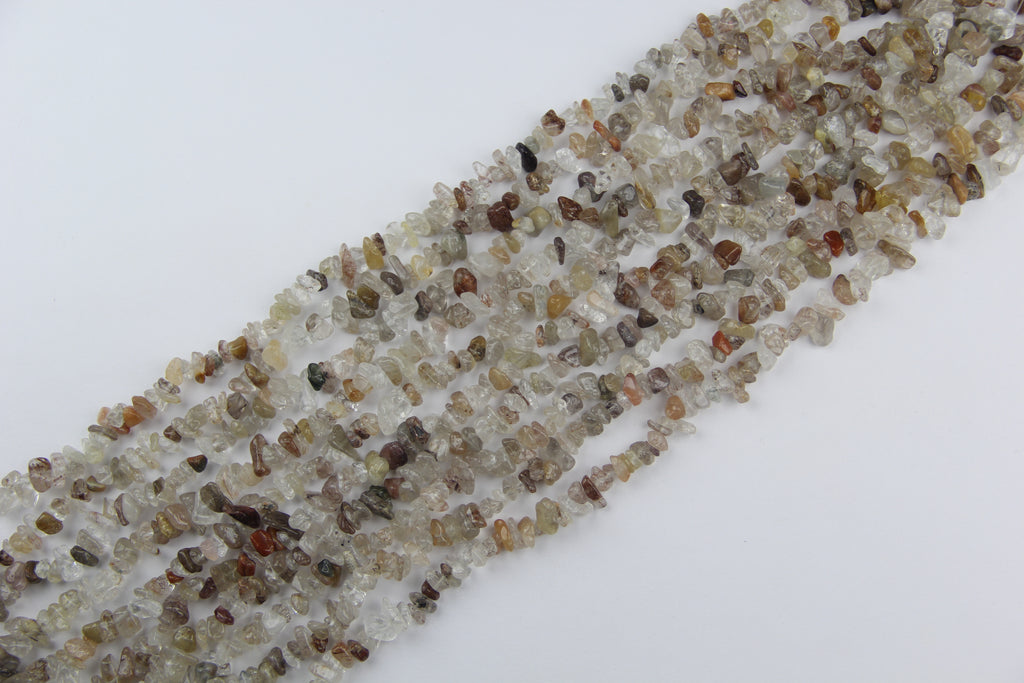 Copper Hair Crystal irregular long chain