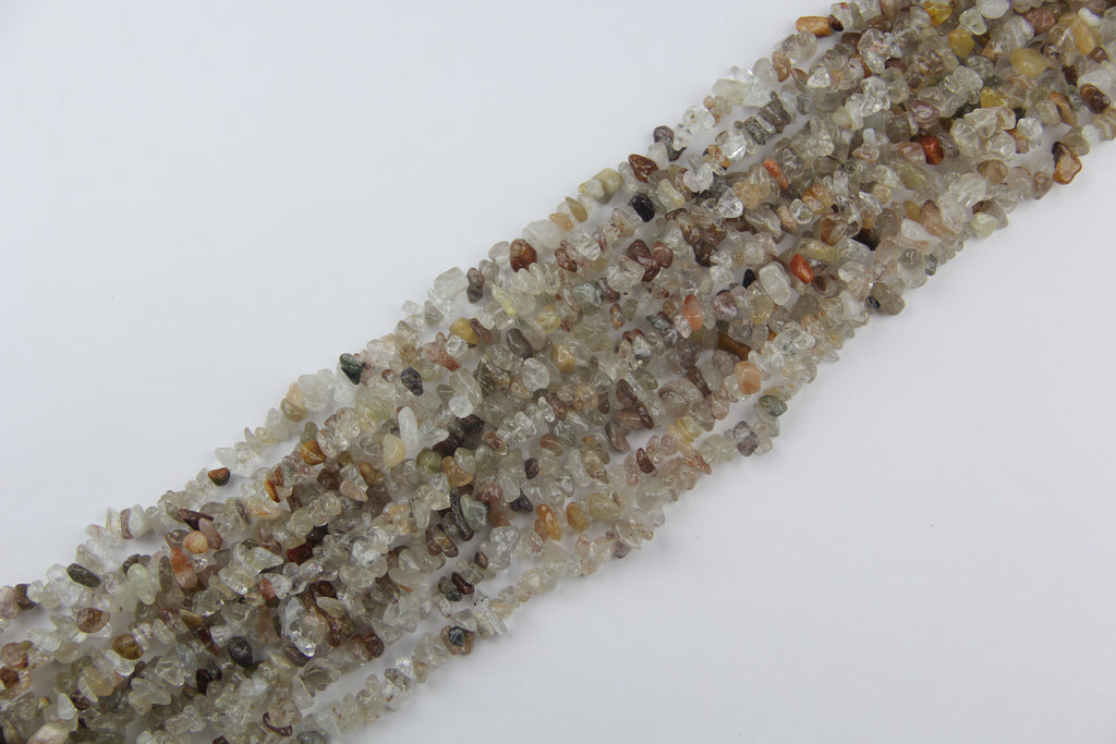 Copper Hair Crystal irregular long chain