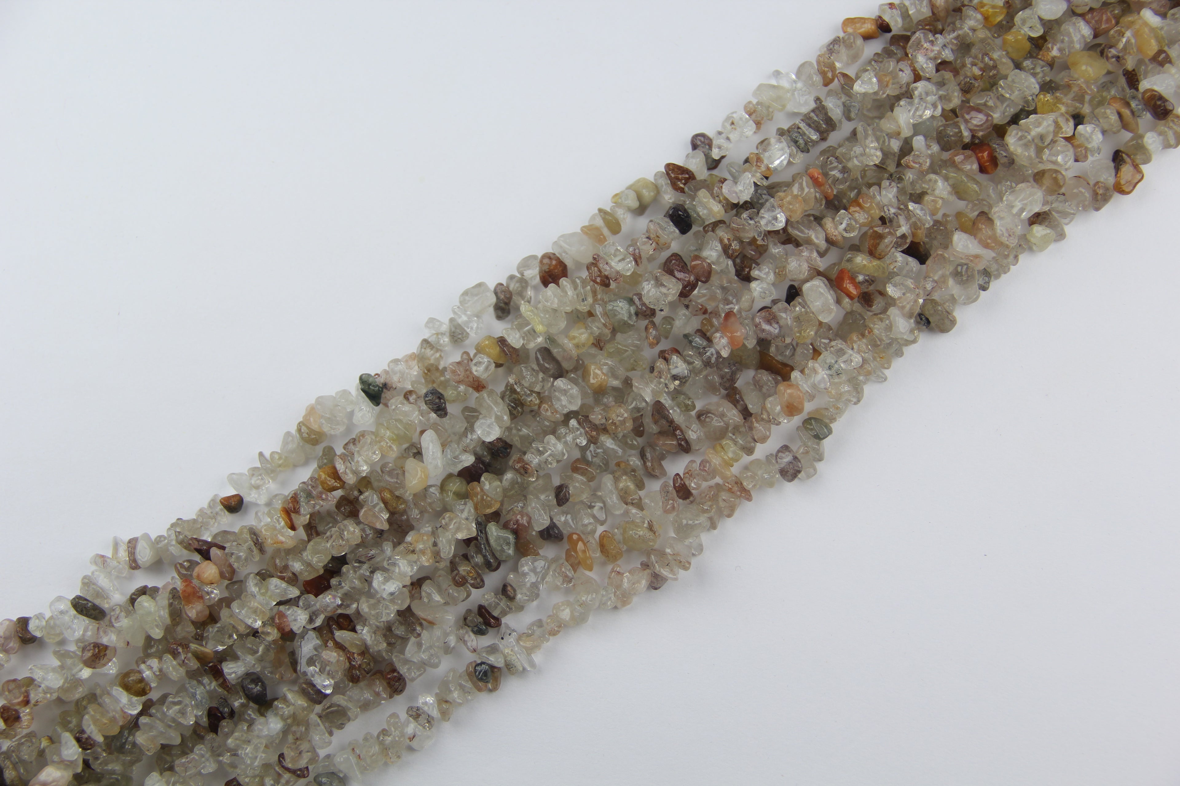 Copper Hair Crystal irregular long chain