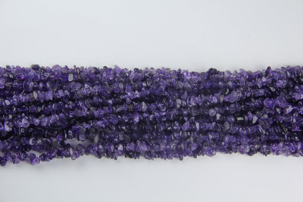 Dark purple crystal irregular long chain