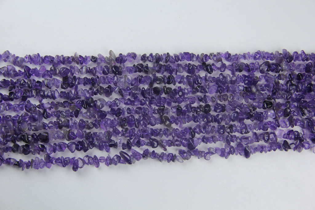 Dark purple crystal irregular long chain