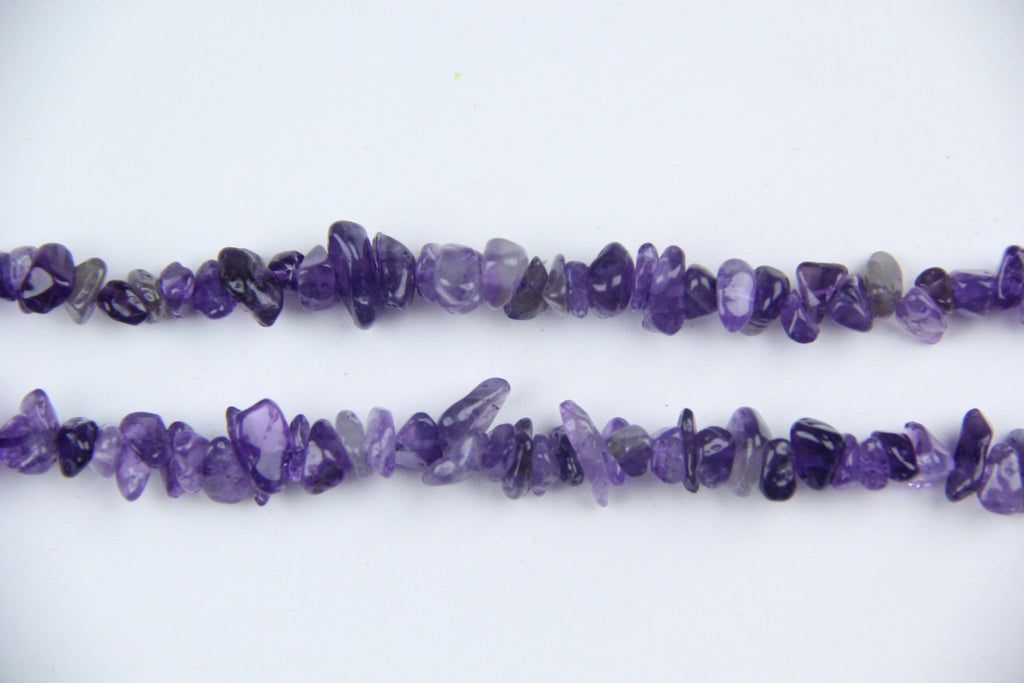 Dark purple crystal irregular long chain