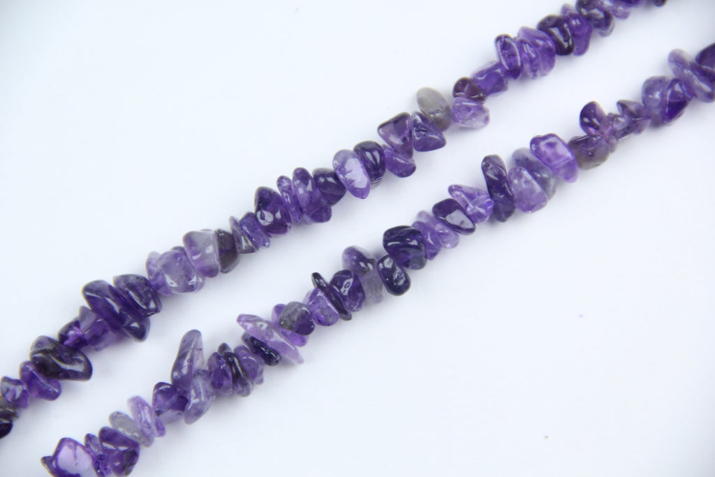 Dark purple crystal irregular long chain