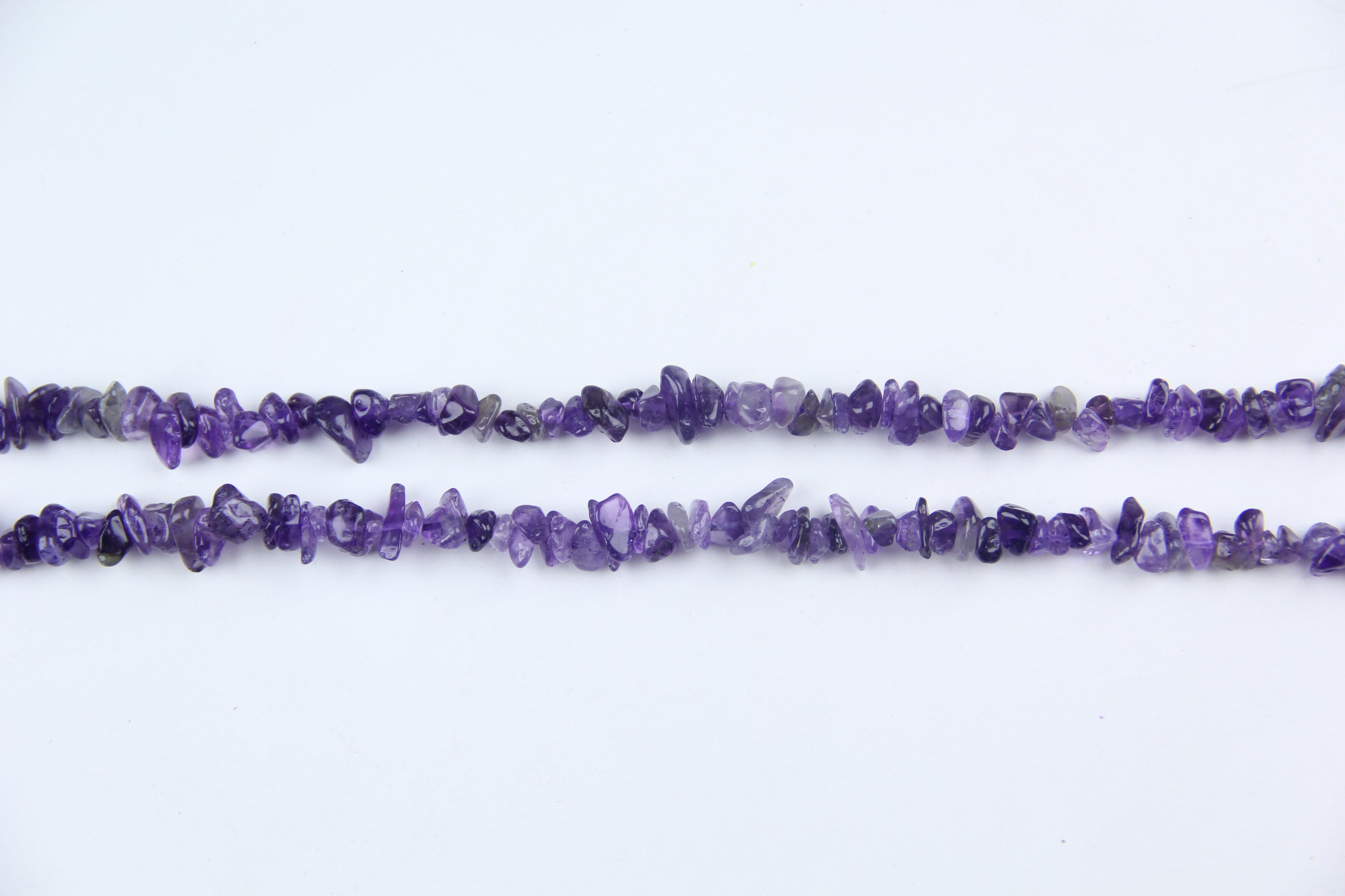 Dark purple crystal irregular long chain
