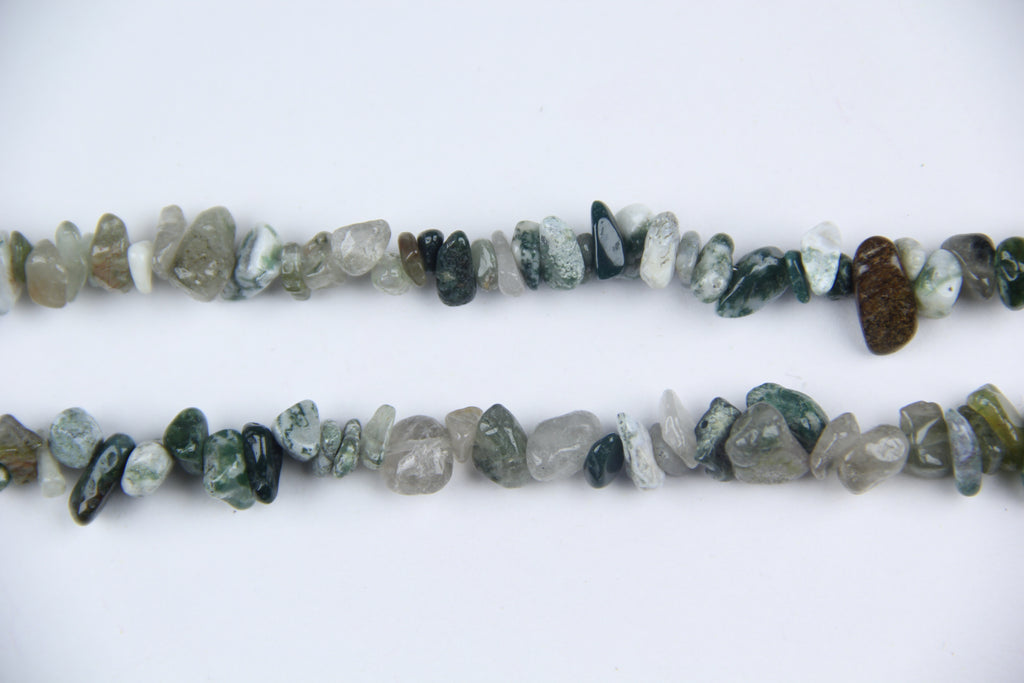 Ágata india de cadena larga irregular