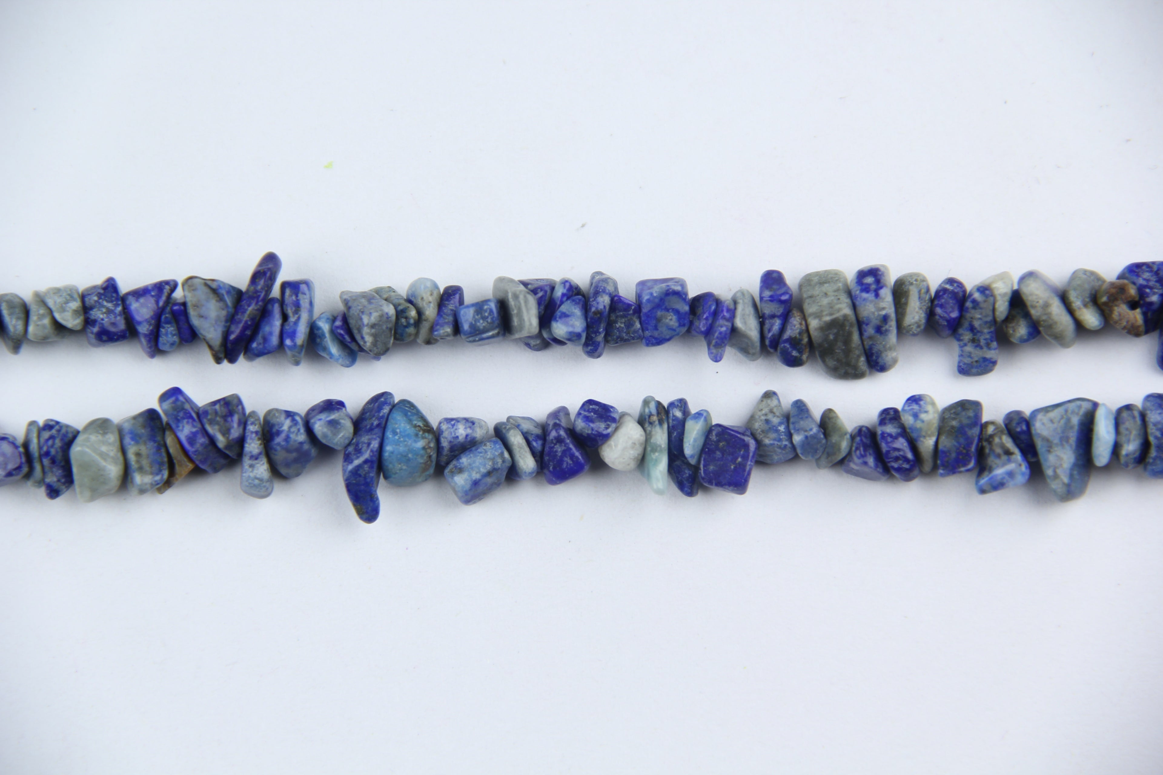 Irregular lapis lazuli gravel long chain