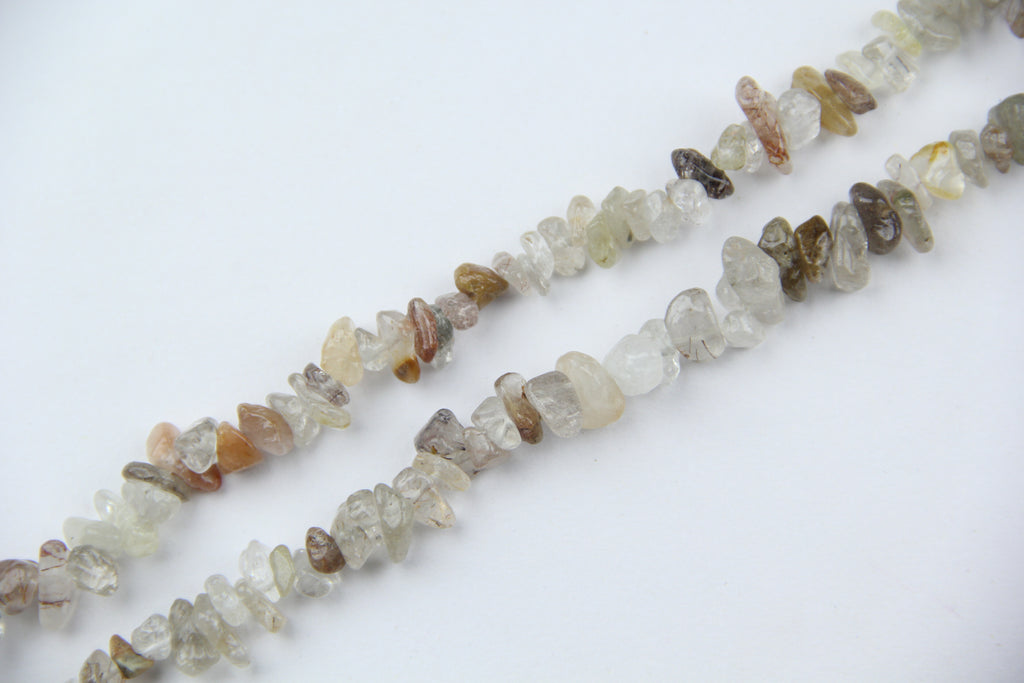 Copper Hair Crystal irregular long chain