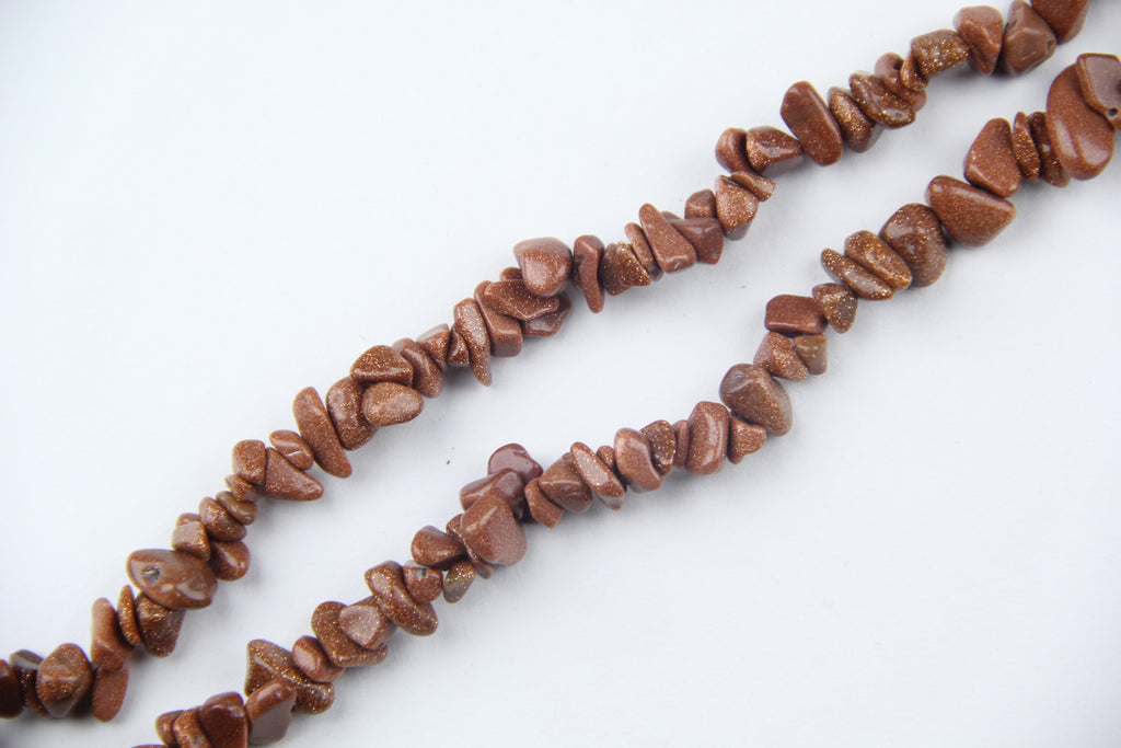 Irregular gold sand gravel long chain