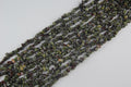 Irregular Dragon Blood Crushed Stone Long Chain