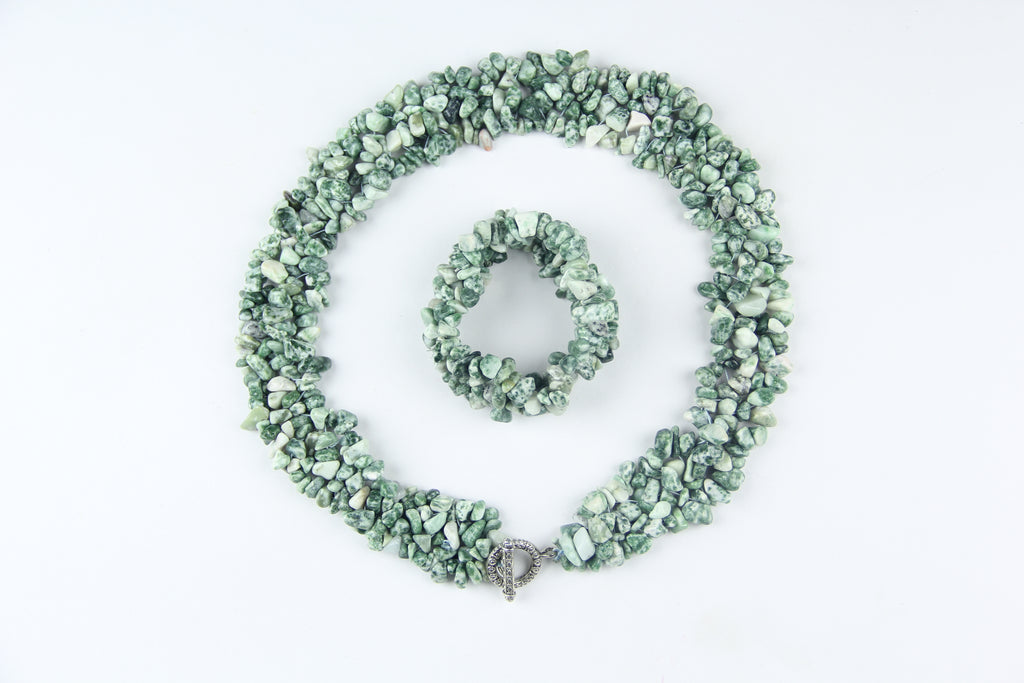 Tree patterned agate set