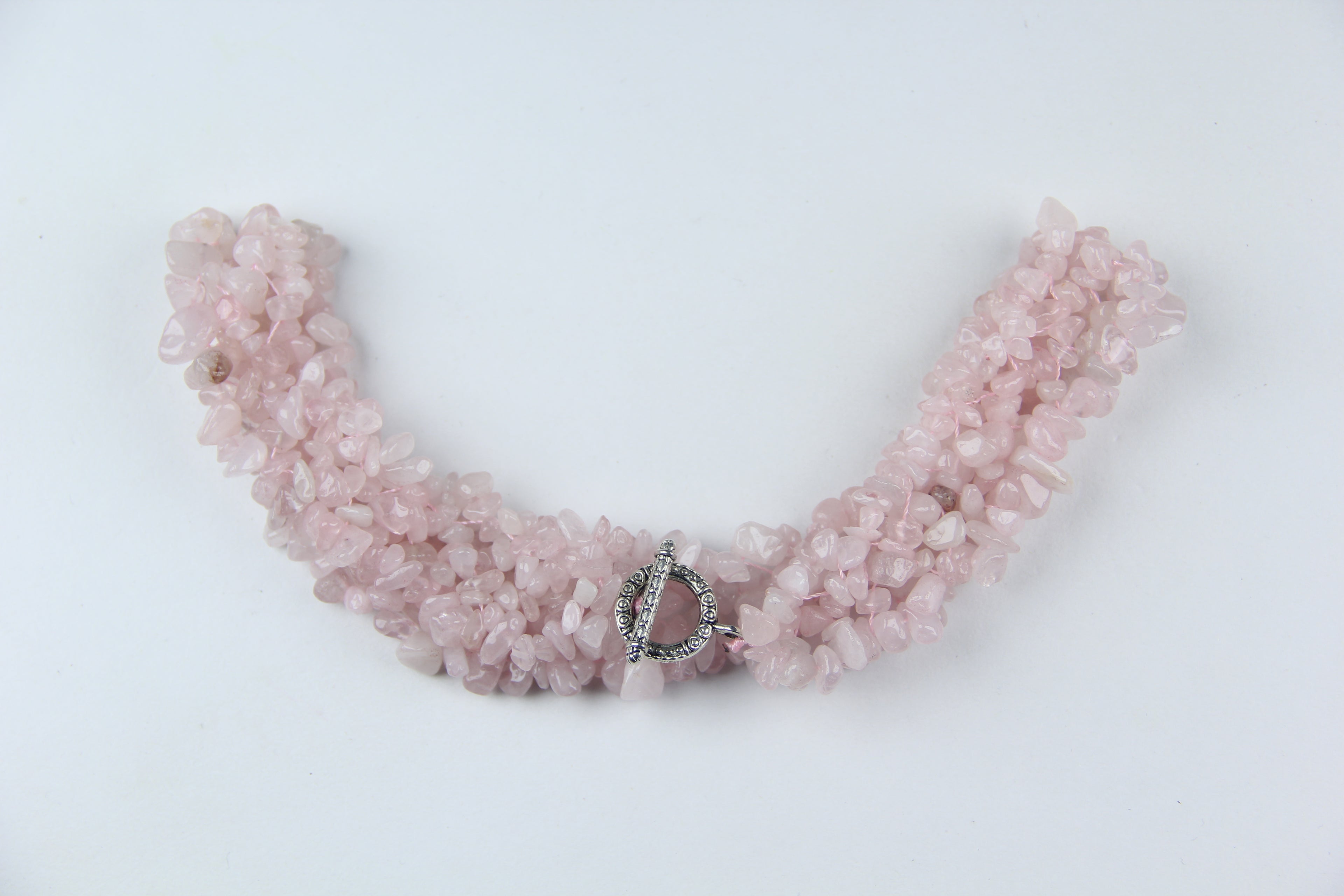 Pink crystal necklace