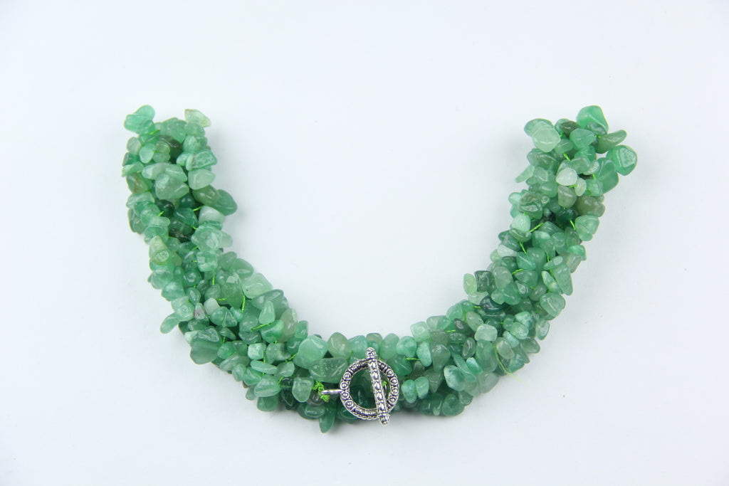 Green crystal necklace