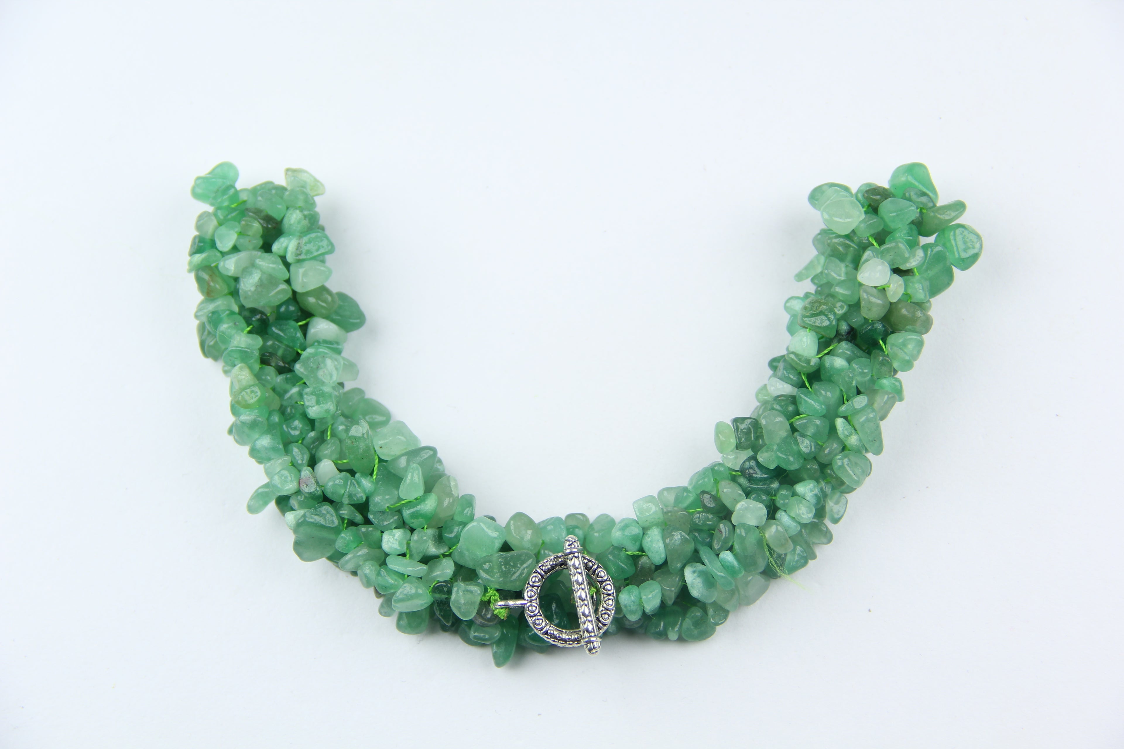 Green crystal necklace