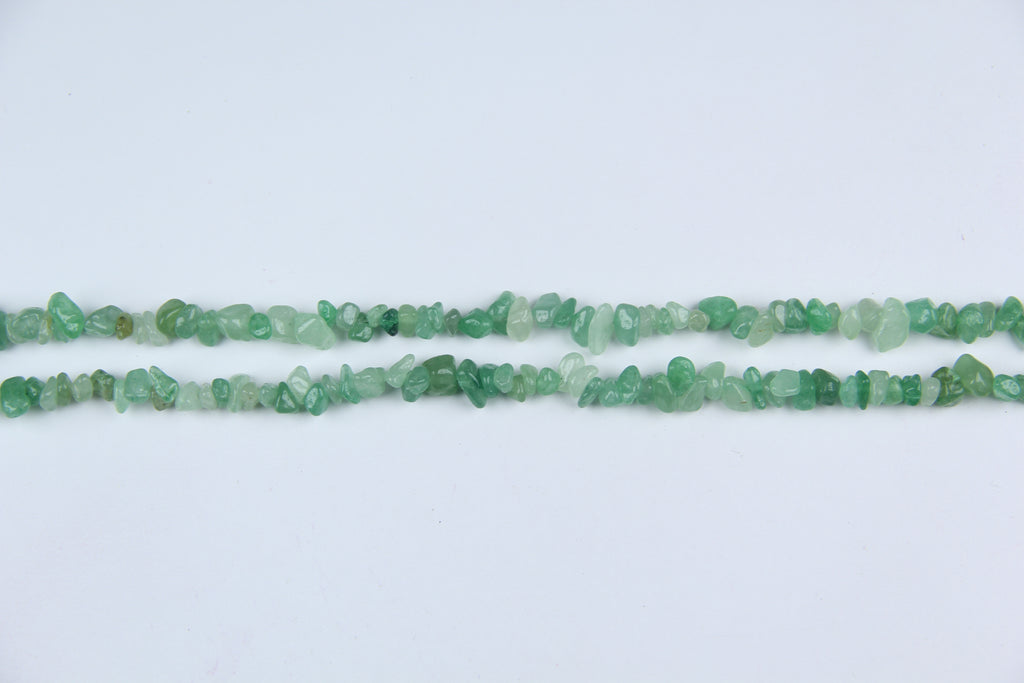 Irregular Green Aventurine Long Chain