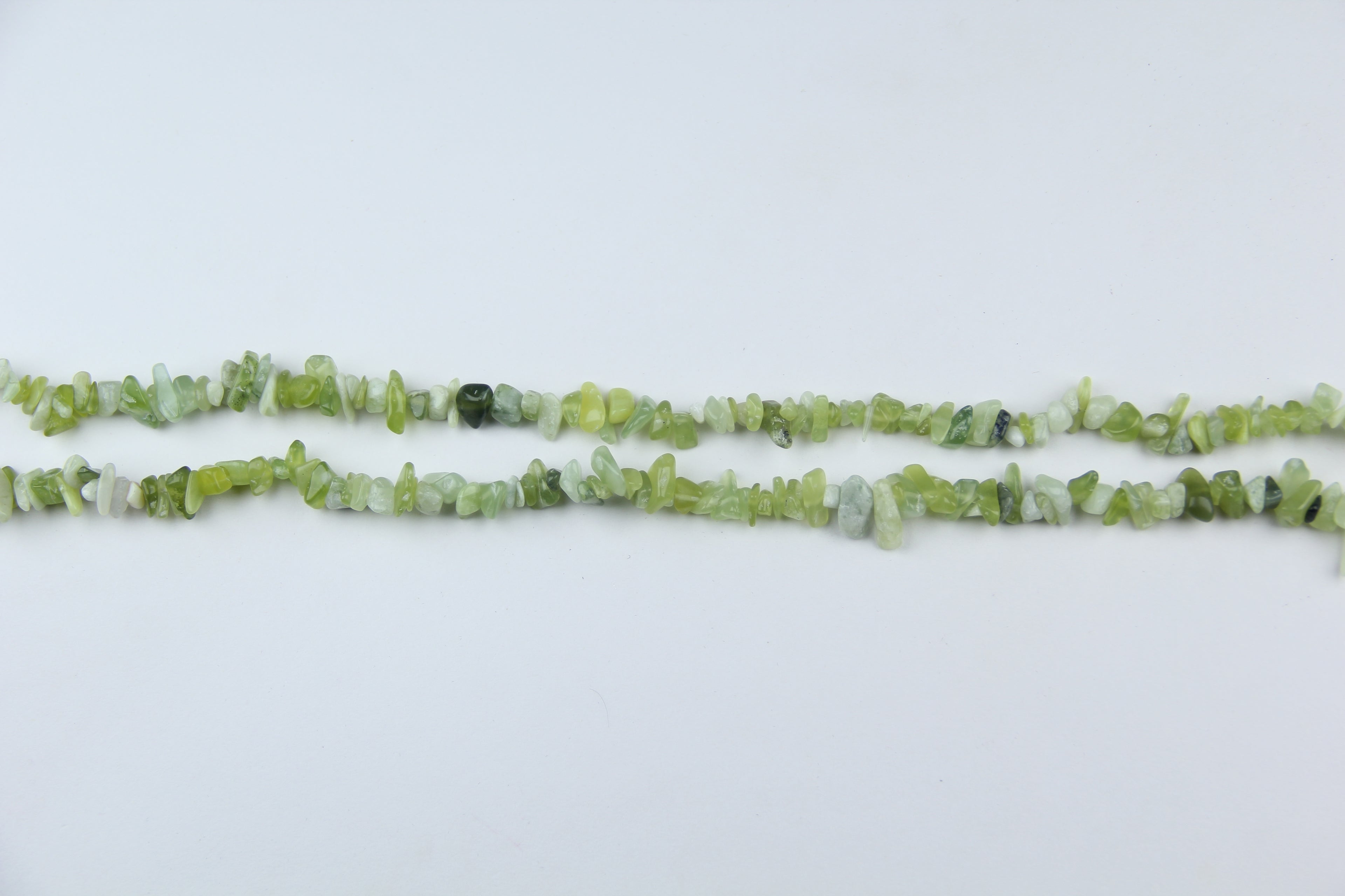 Green New Mountain Jade Irregular Long Chain