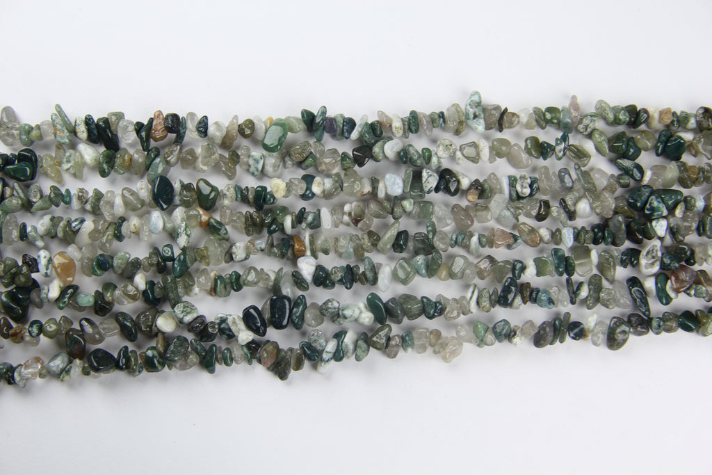 Ágata india de cadena larga irregular