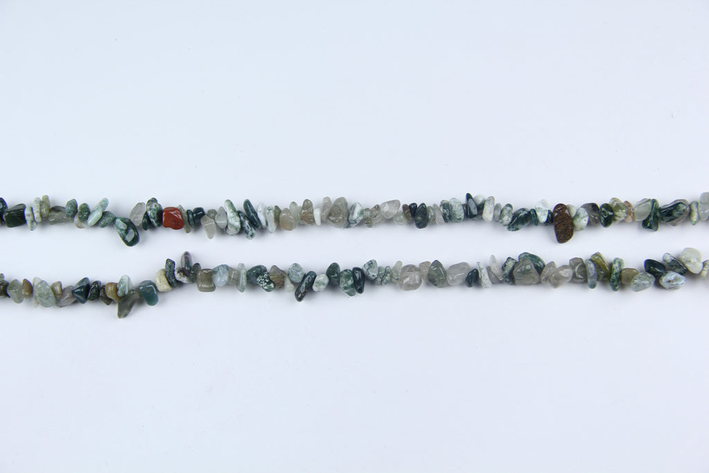 Ágata india de cadena larga irregular