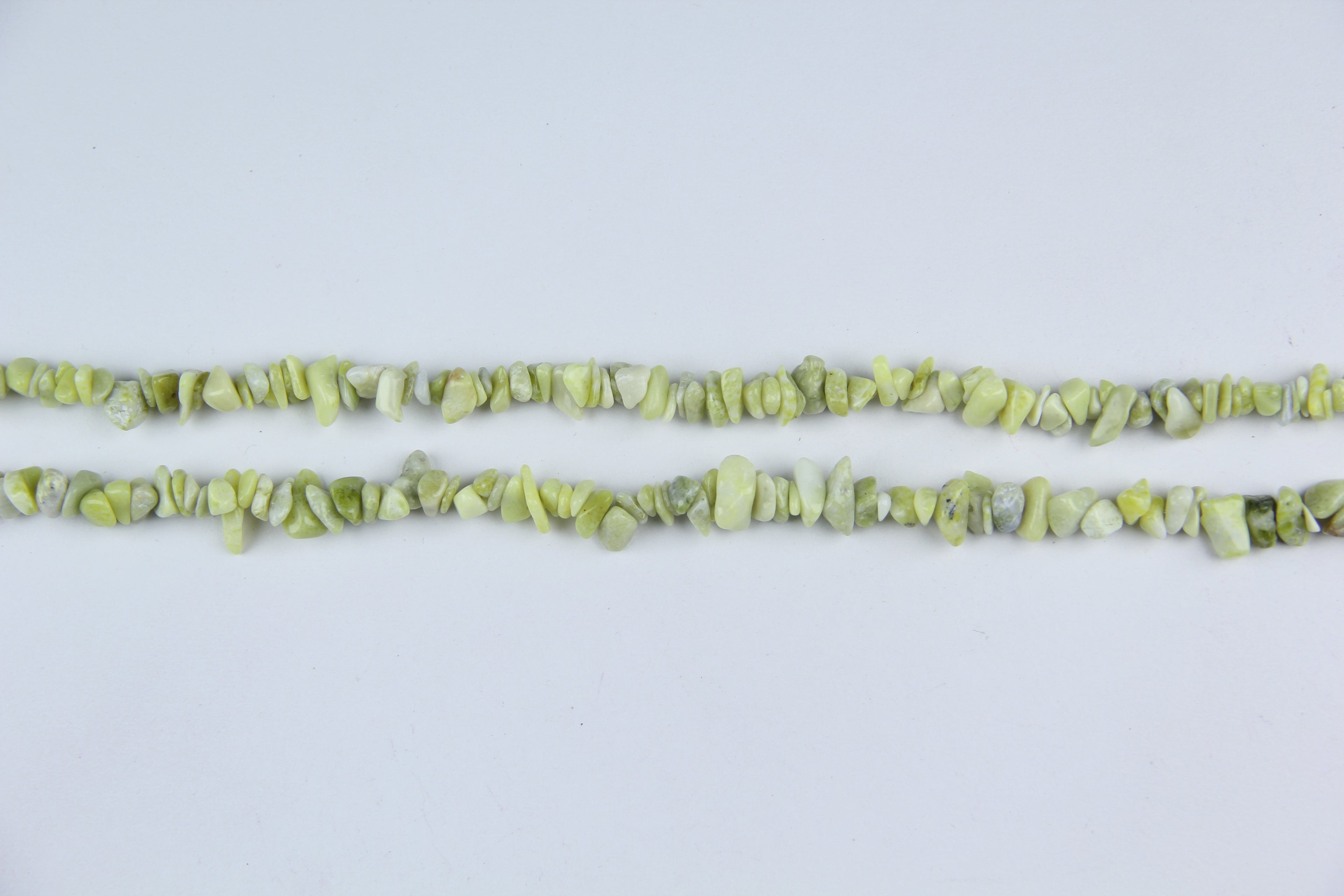 Irregular Lemon Jade Crushed Stone Long Chain