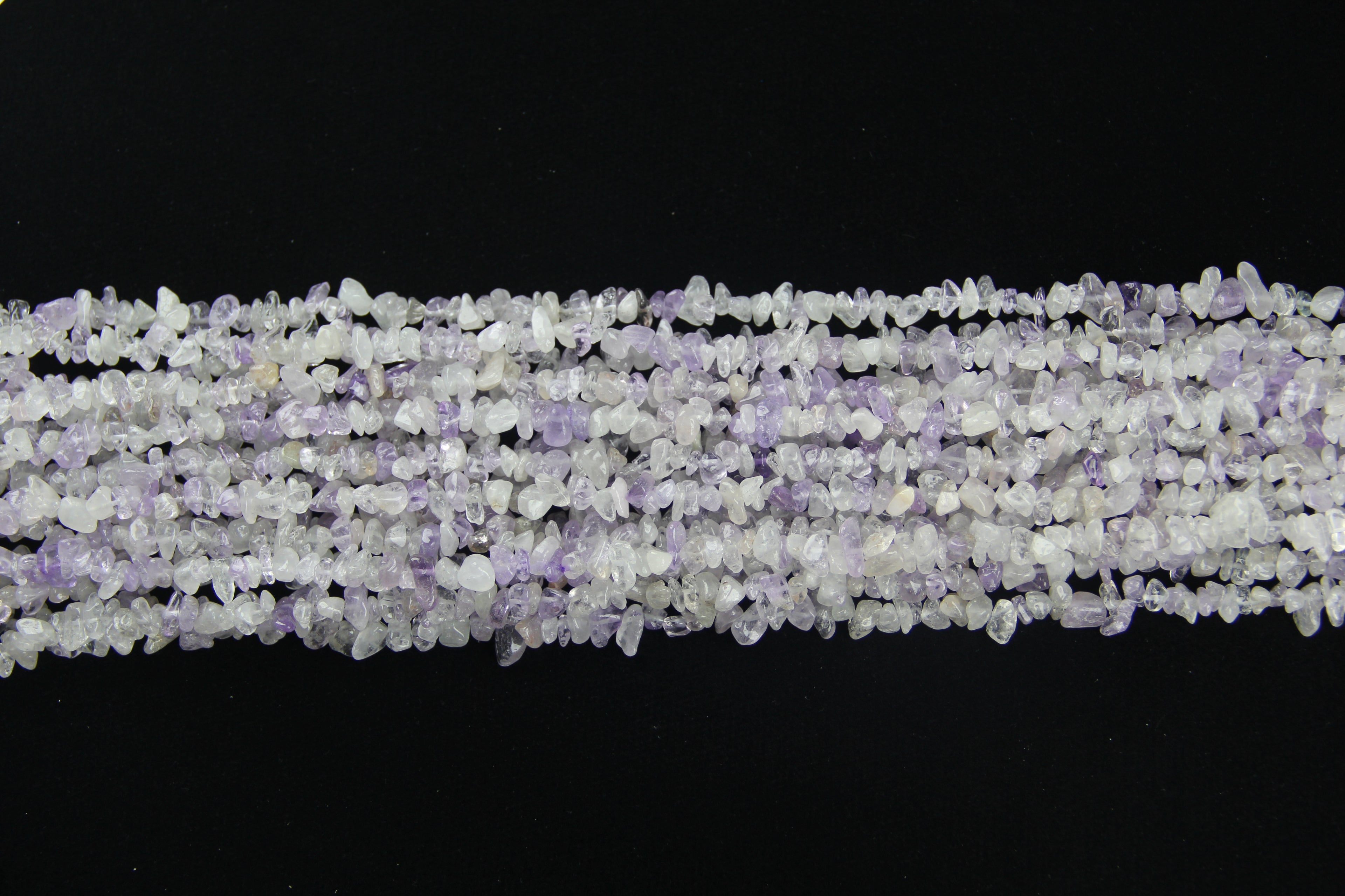 Light purple crystal irregular long chain