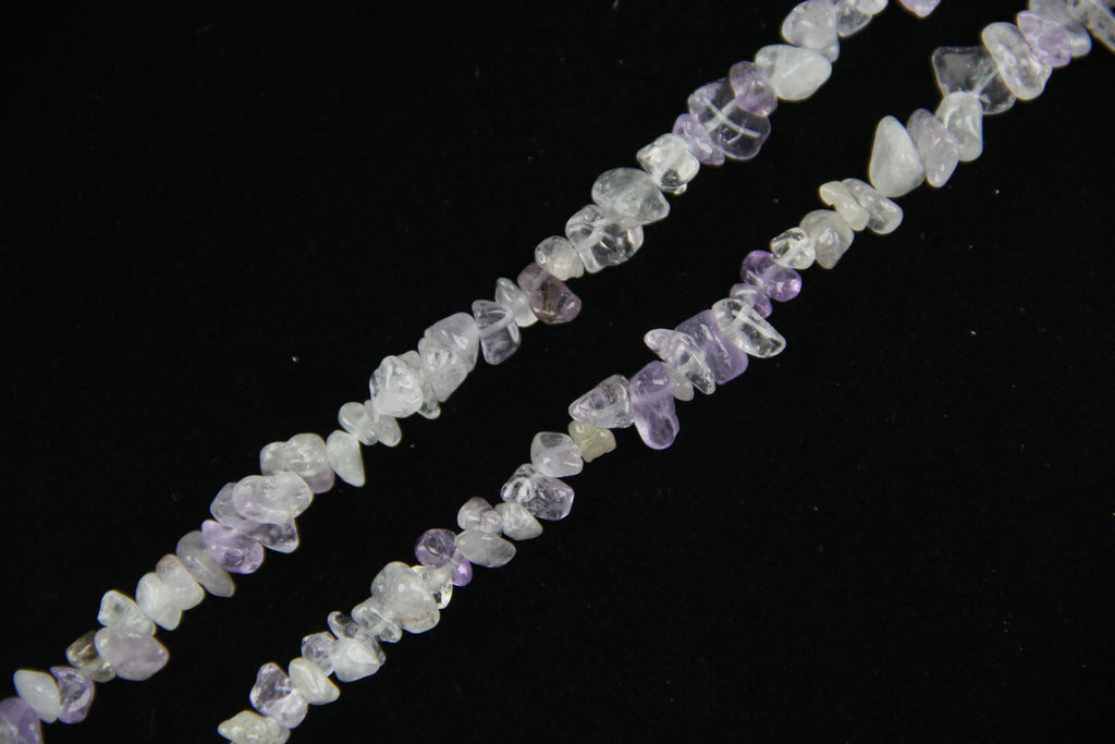 Light purple crystal irregular long chain