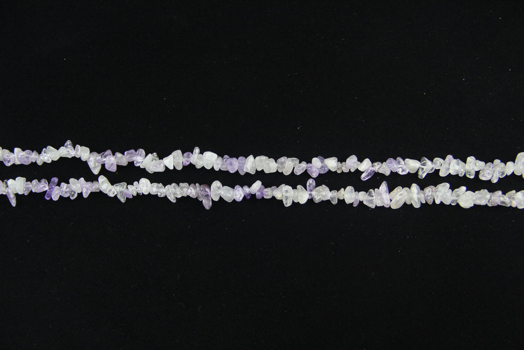 Light purple crystal irregular long chain