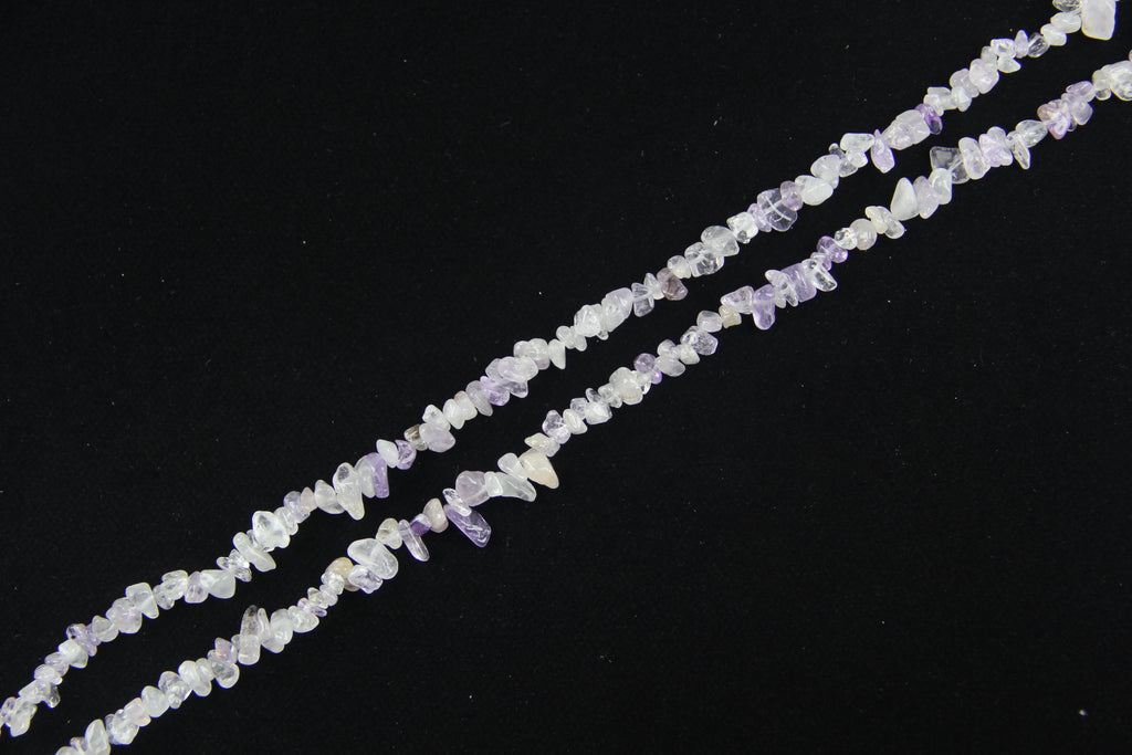 Light purple crystal irregular long chain