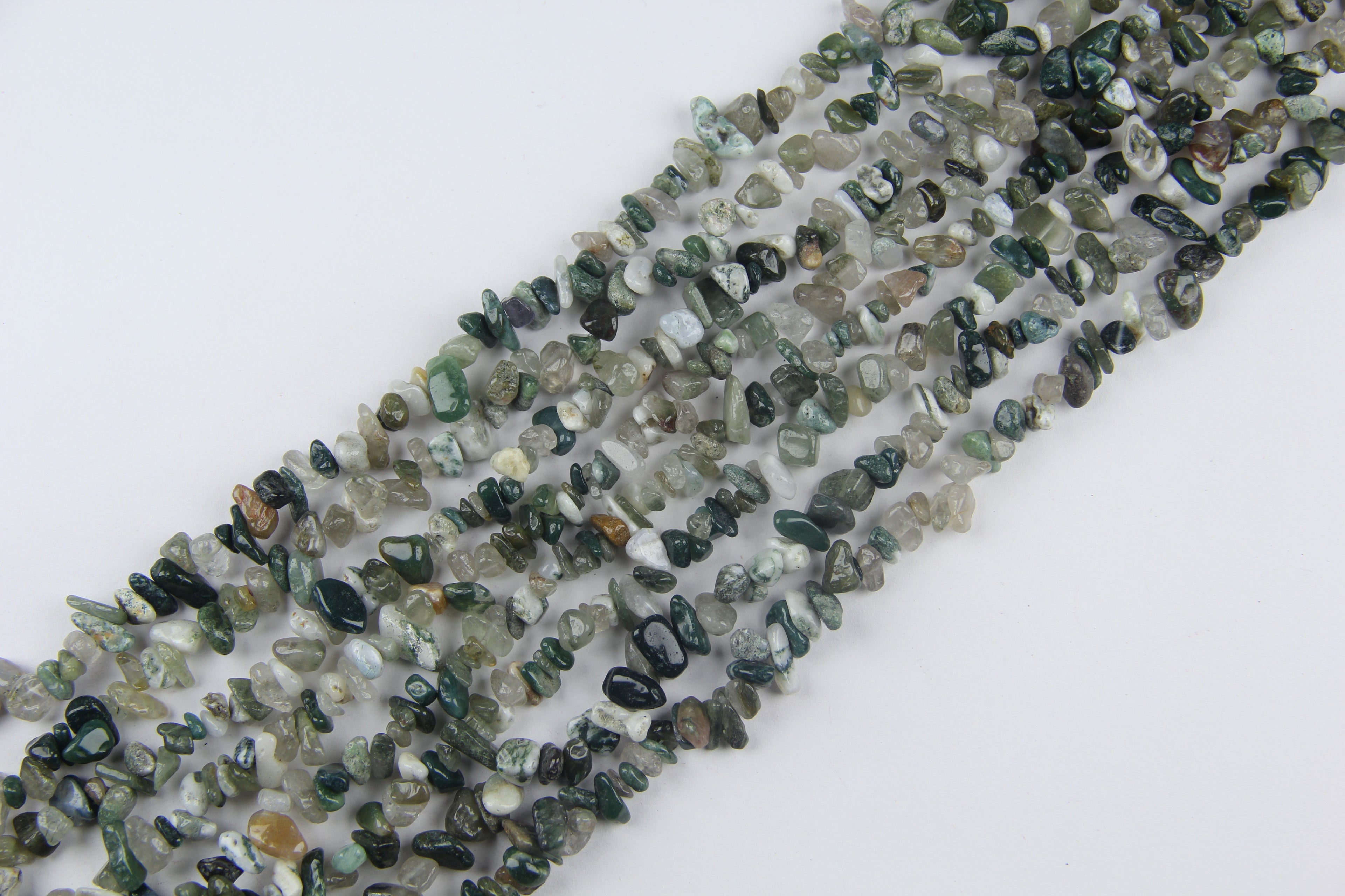 Indian agate irregular long chain