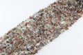 Irregular gray agate crushed stone long chain