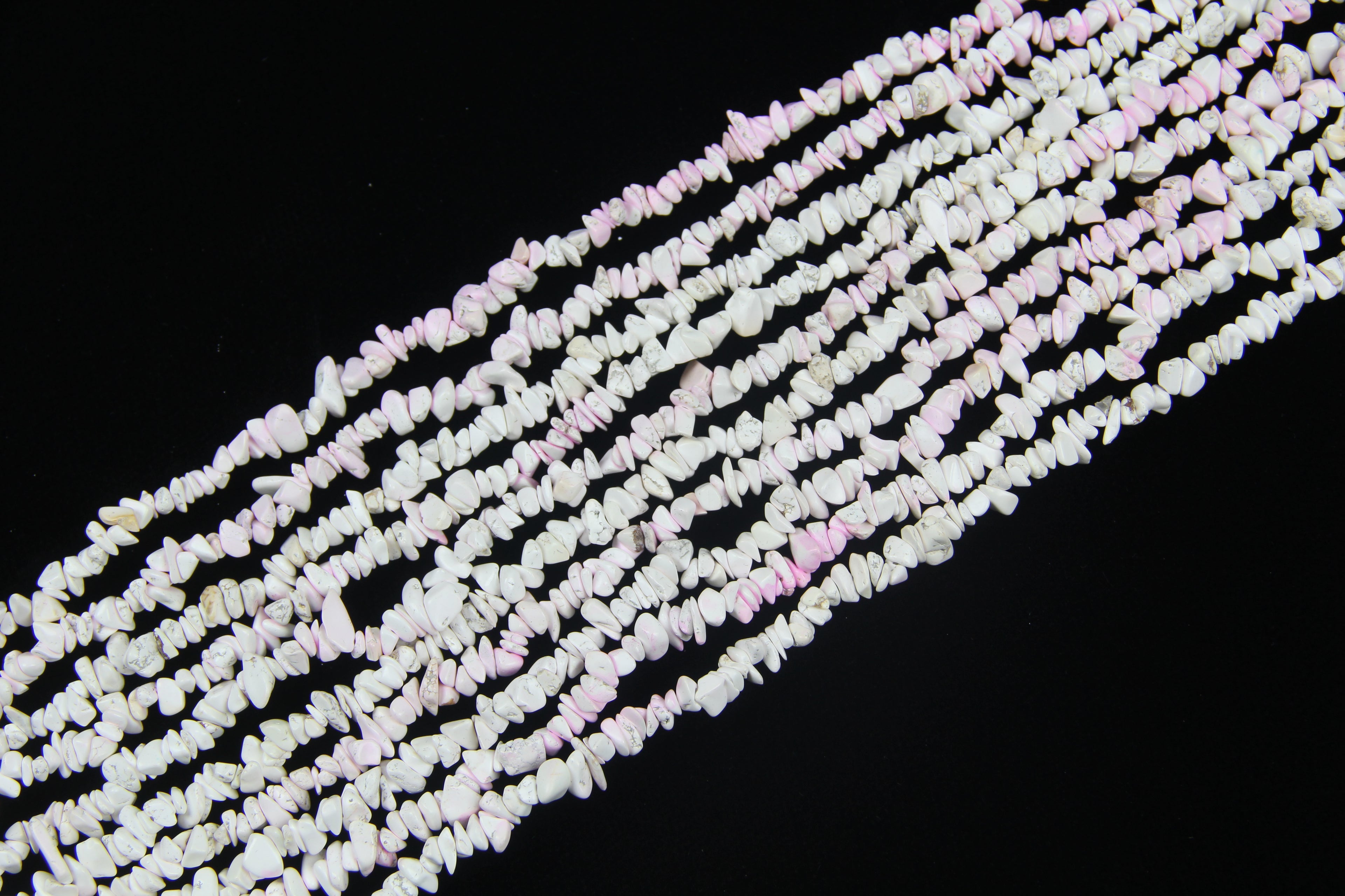 Pink and white turquoise long chain