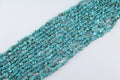Irregular turquoise gravel long chain