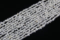Irregular white marble gravel long chain