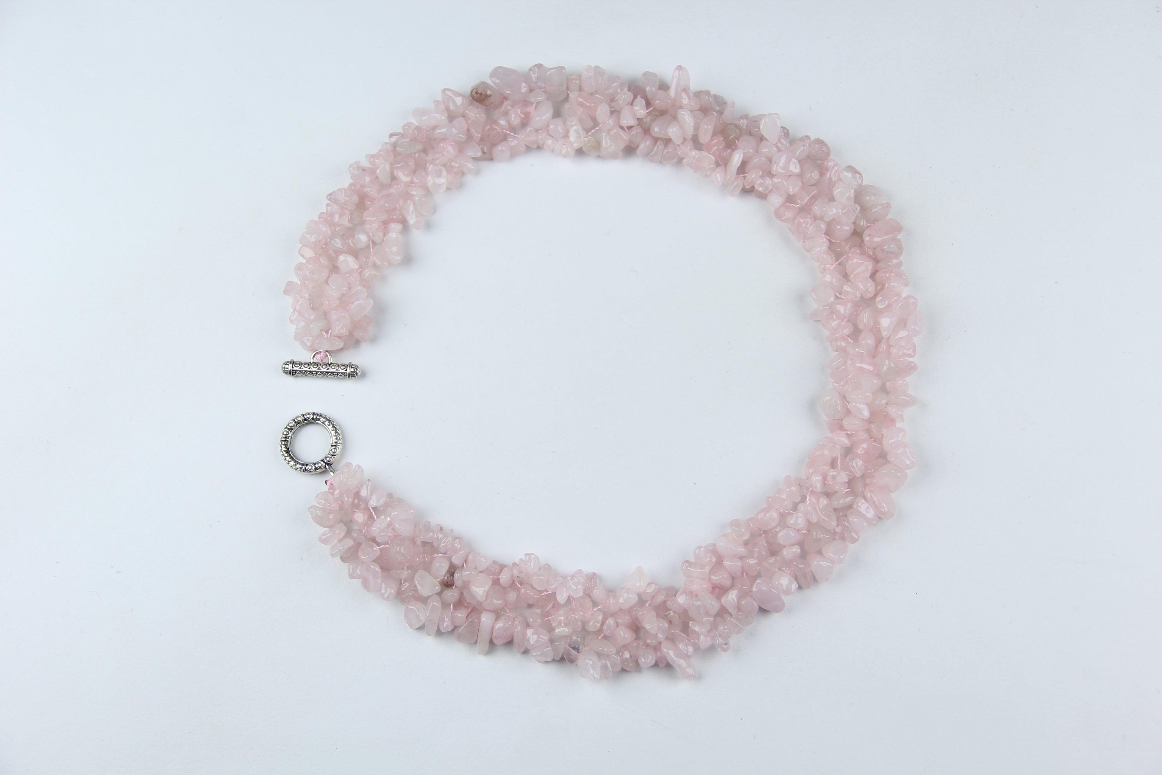 Pink crystal necklace