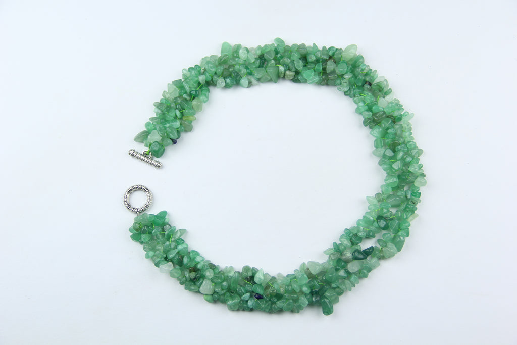 Green crystal necklace