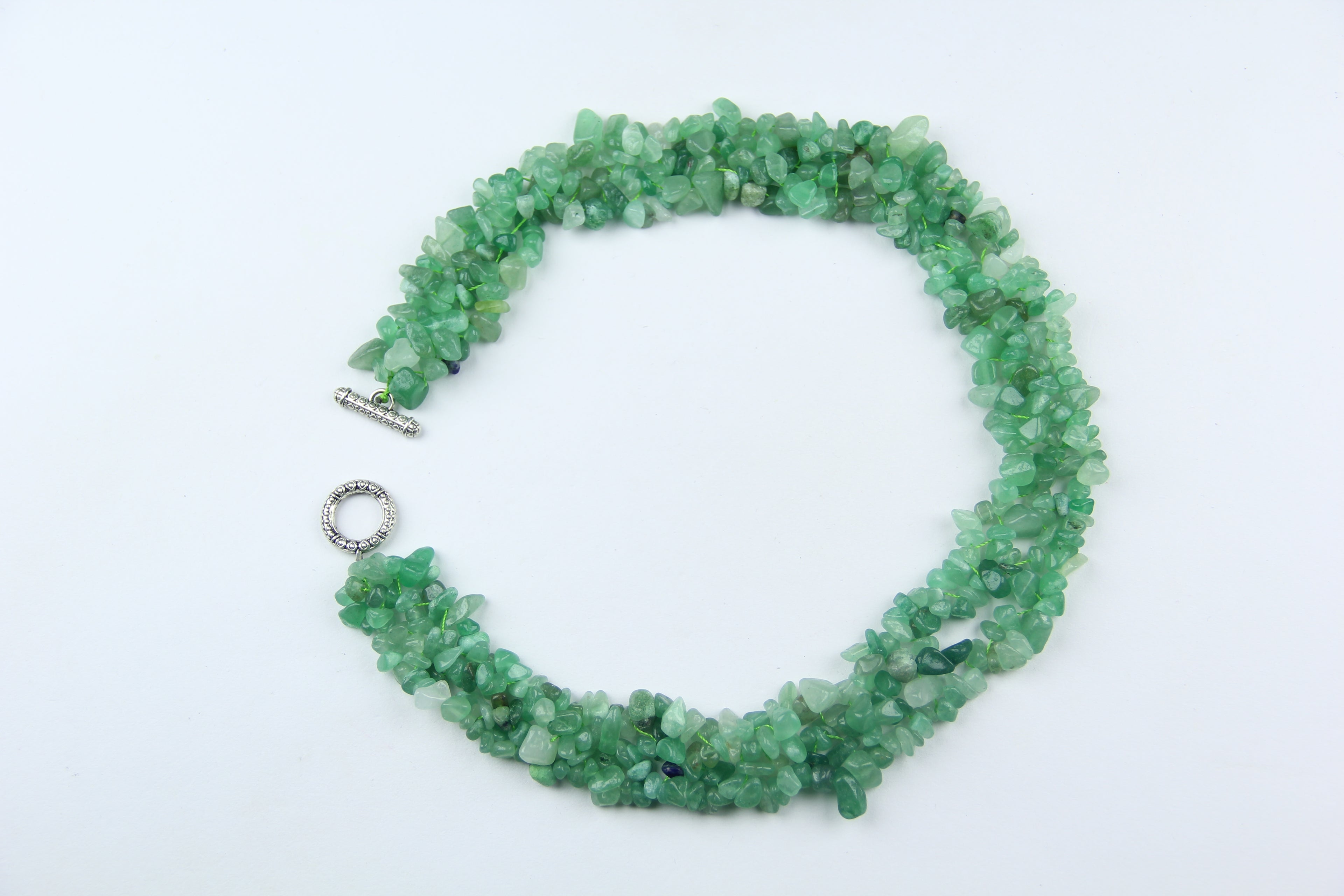 Green crystal necklace