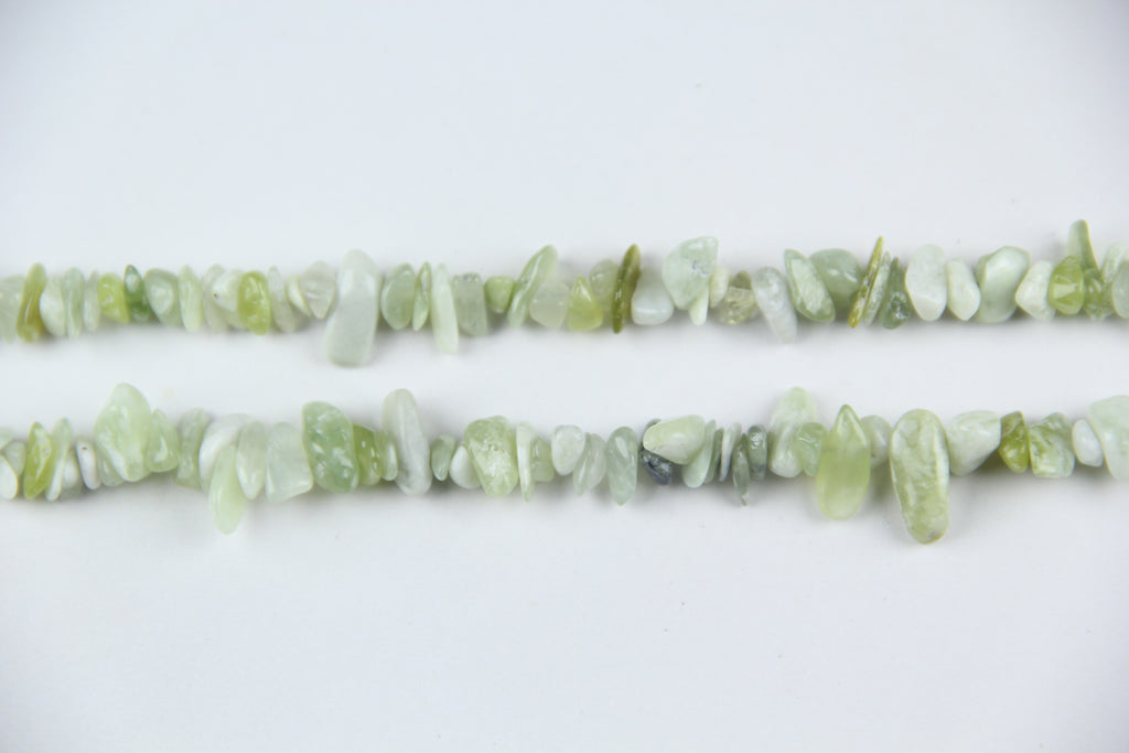 Natural New Mountain Jade Crushed Stone Long Chain