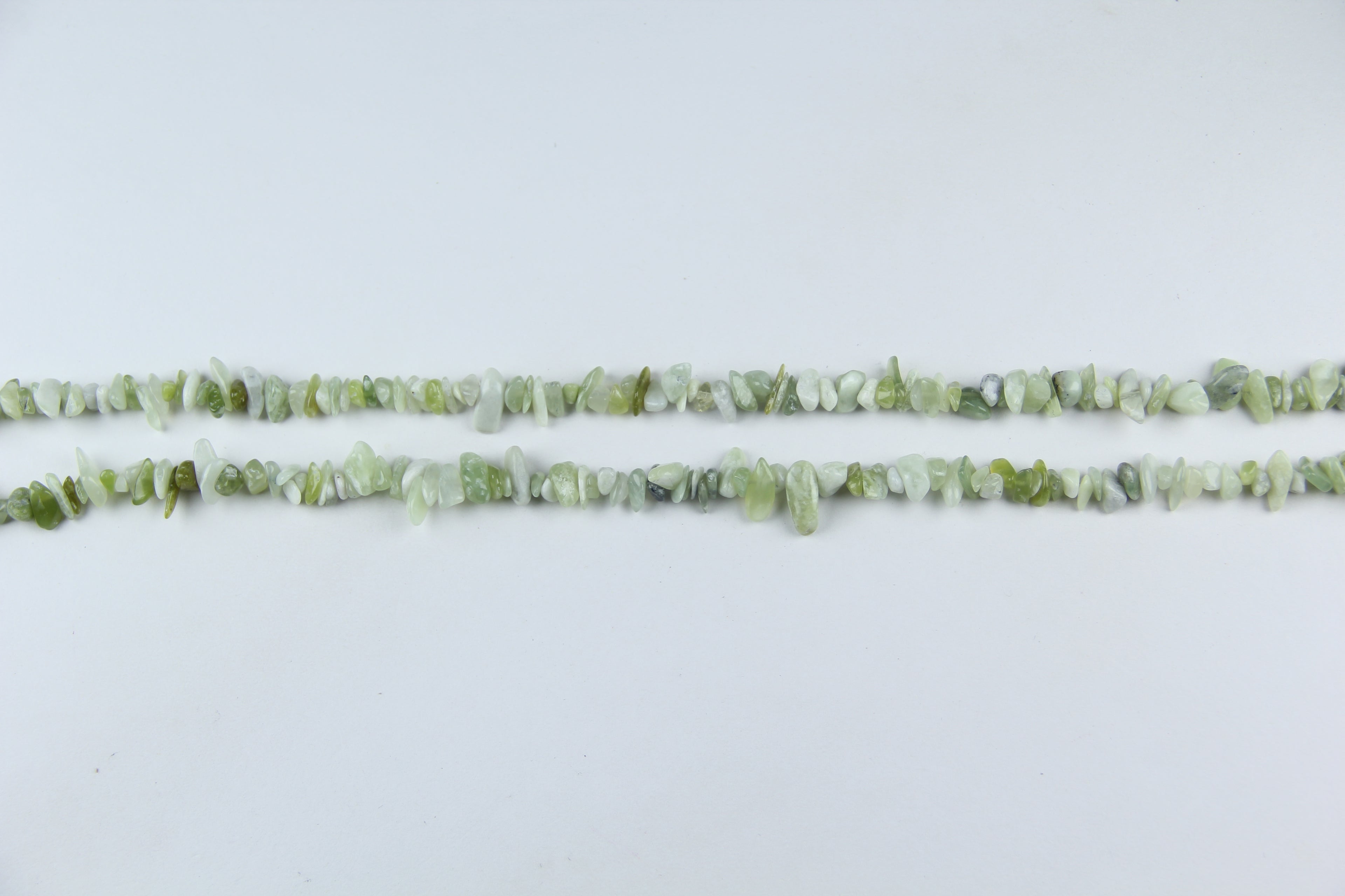 Natural New Mountain Jade Crushed Stone Long Chain