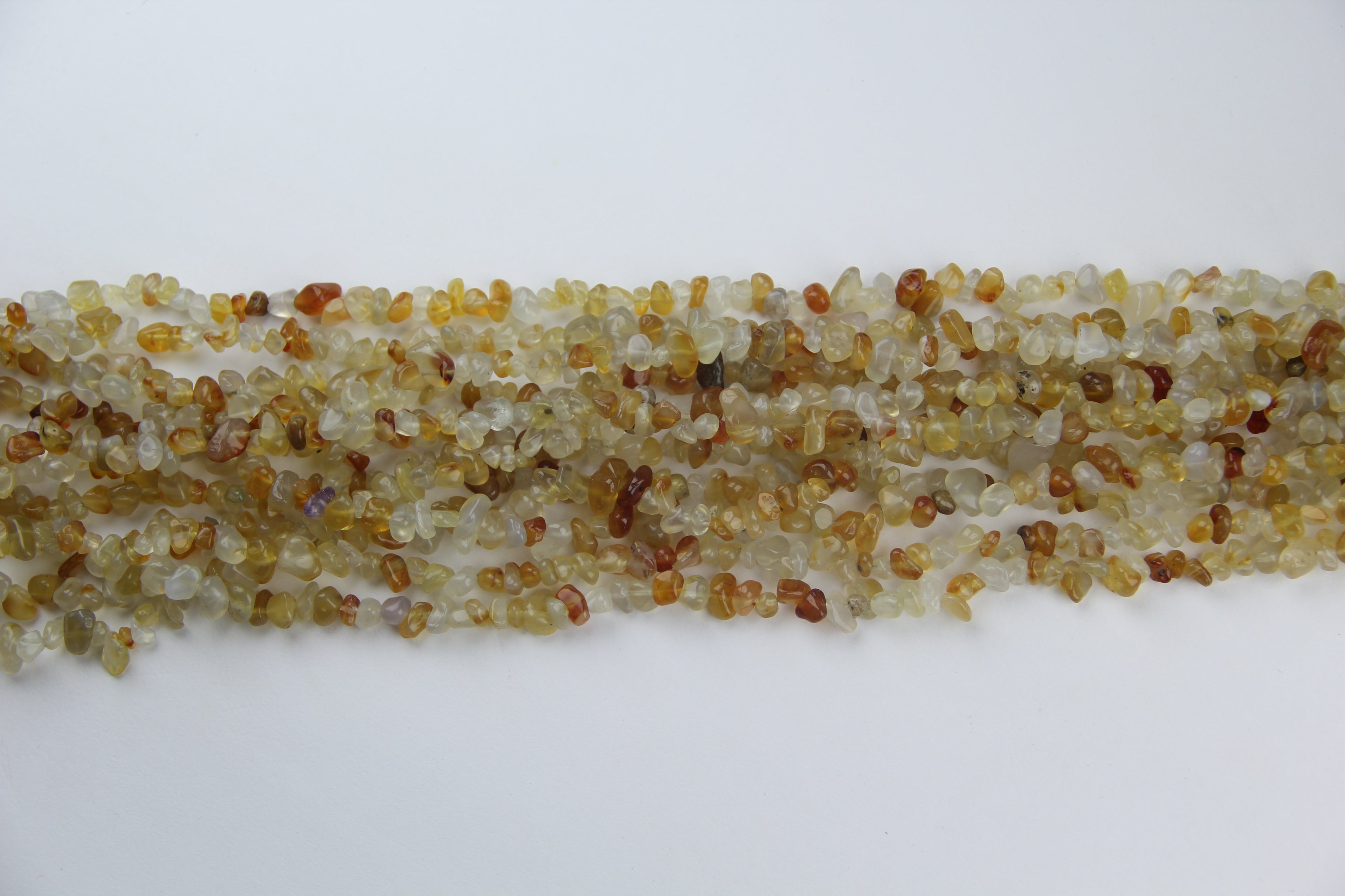 Orange agate irregular long chain