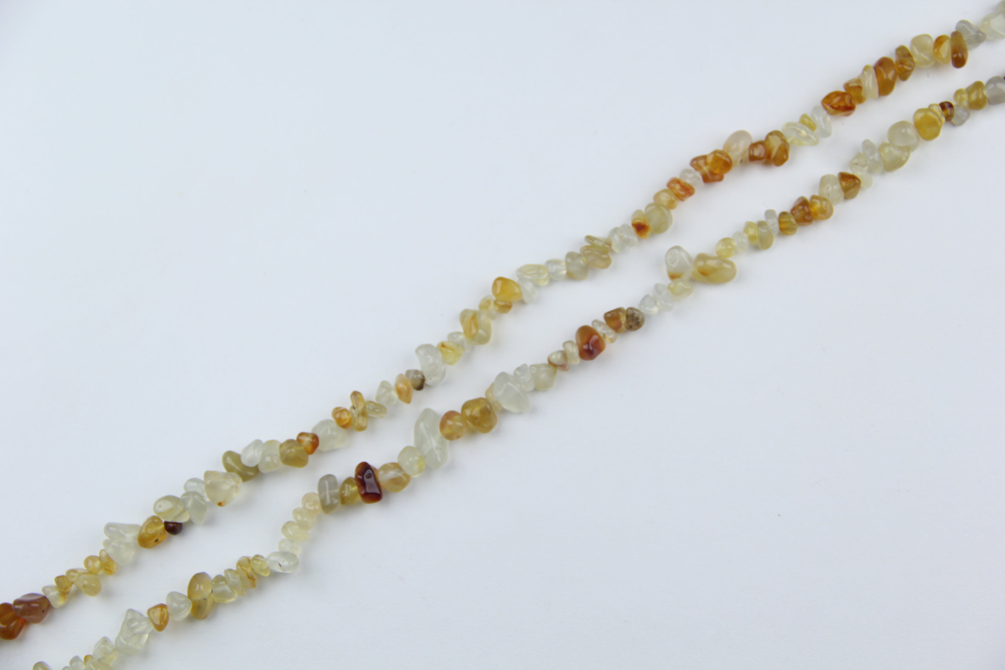 Orange agate irregular long chain
