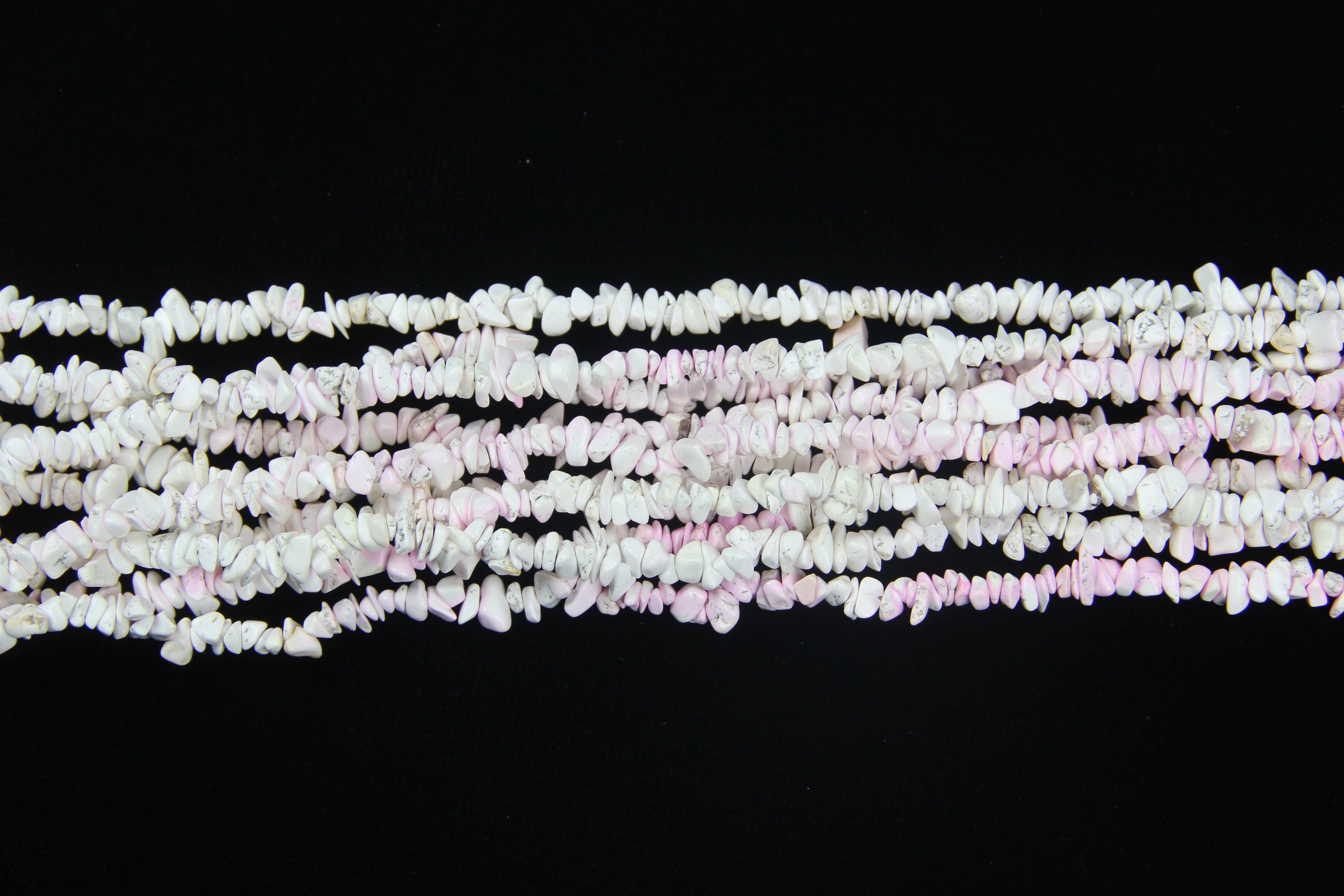 Pink and white turquoise long chain