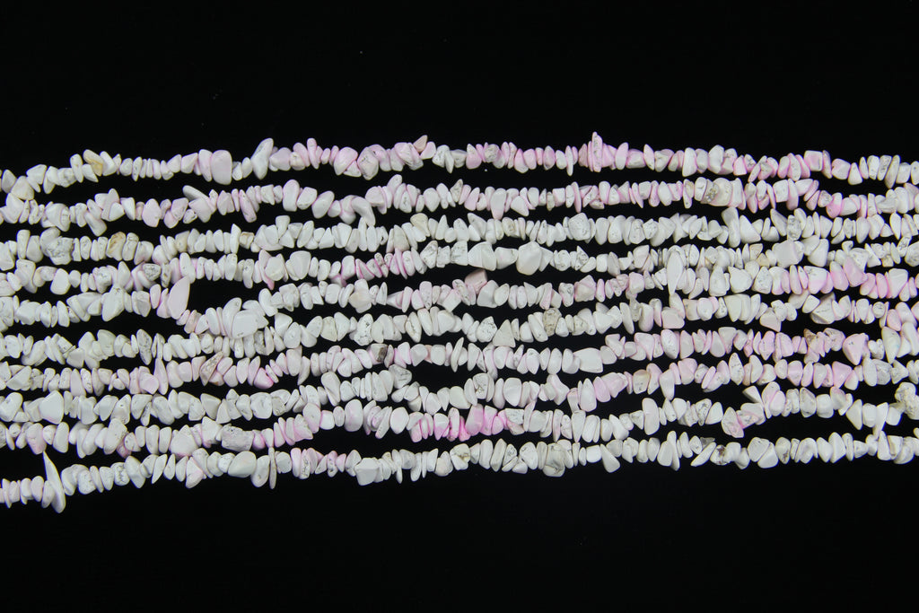 Pink and white turquoise long chain
