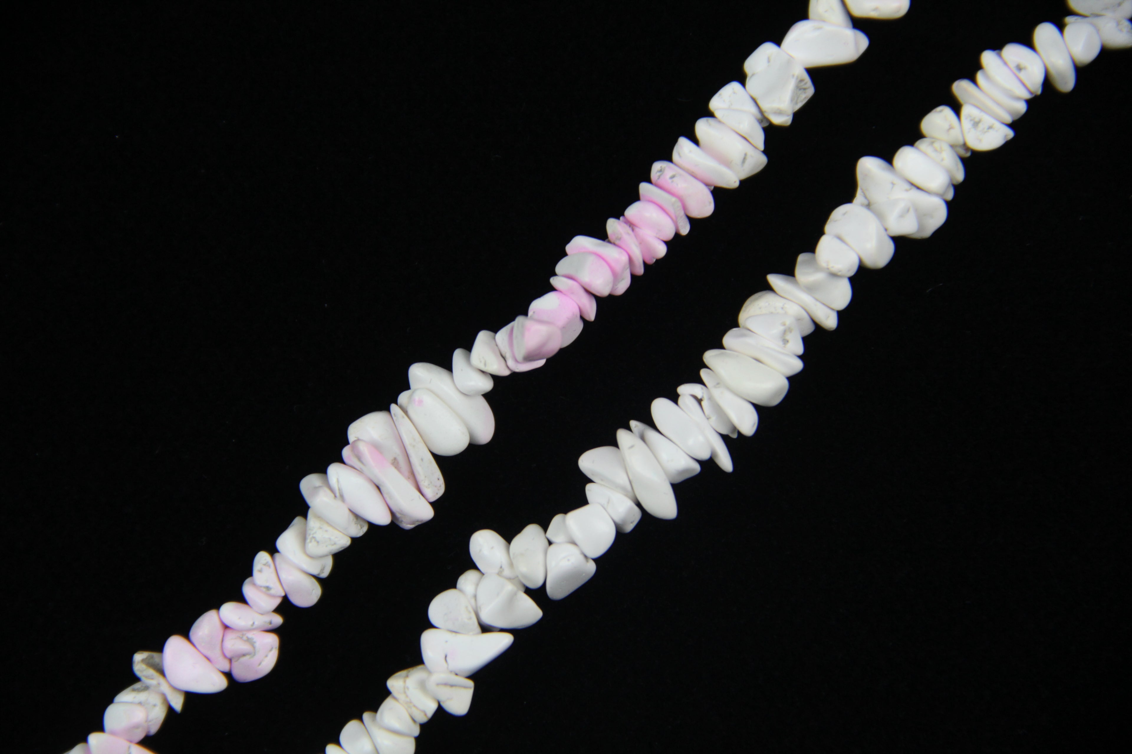 Pink and white turquoise long chain
