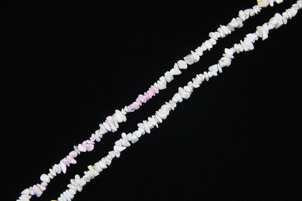 Pink and white turquoise long chain