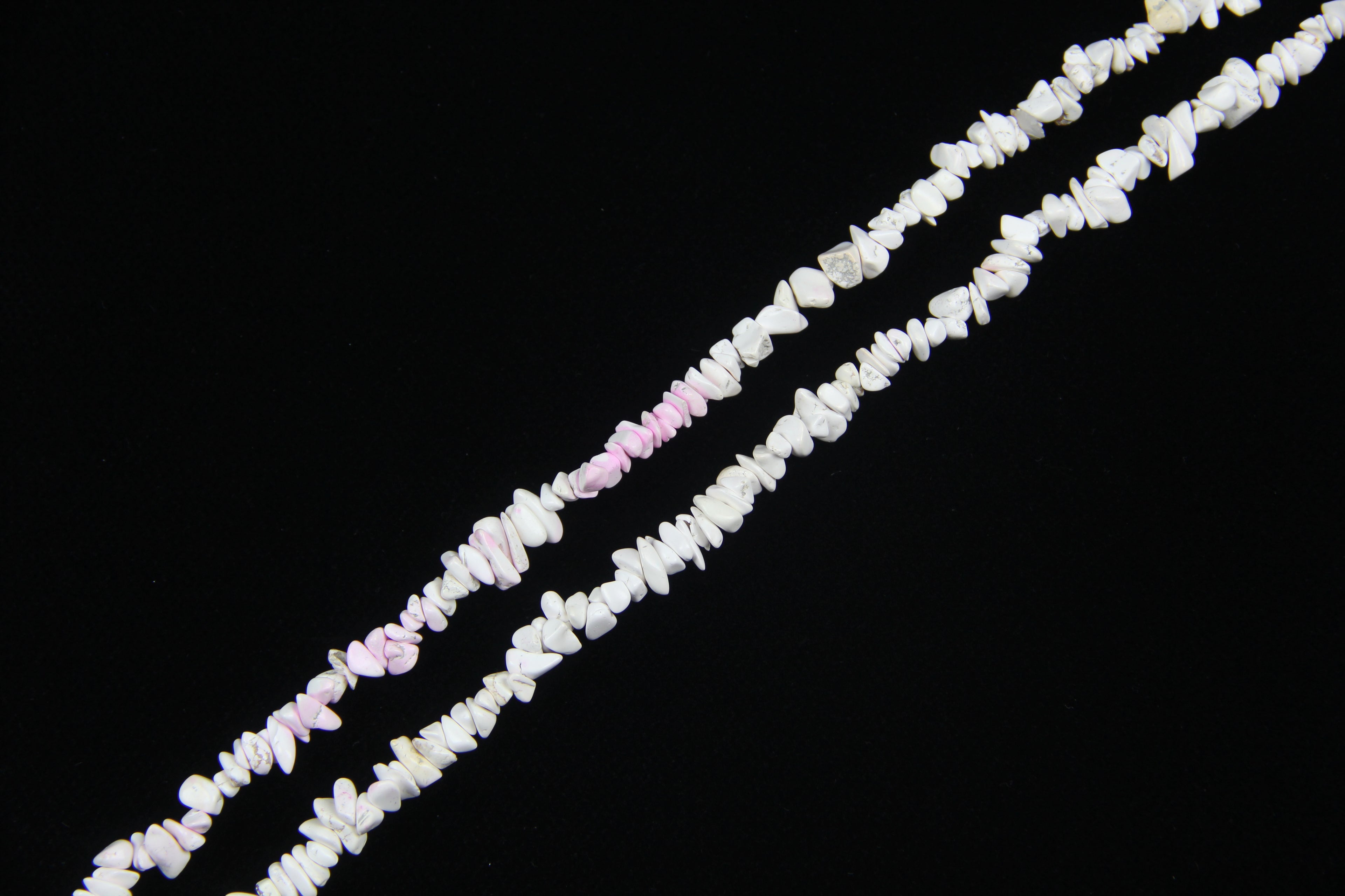 Pink and white turquoise long chain