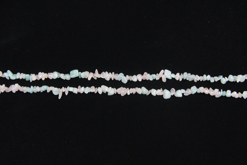 Irregular Pink Blue Sweat White Jade Long Chain